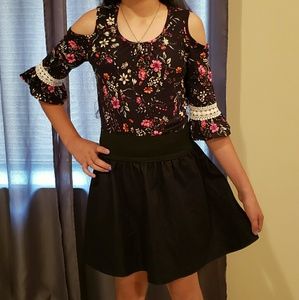 Skirt and blouse